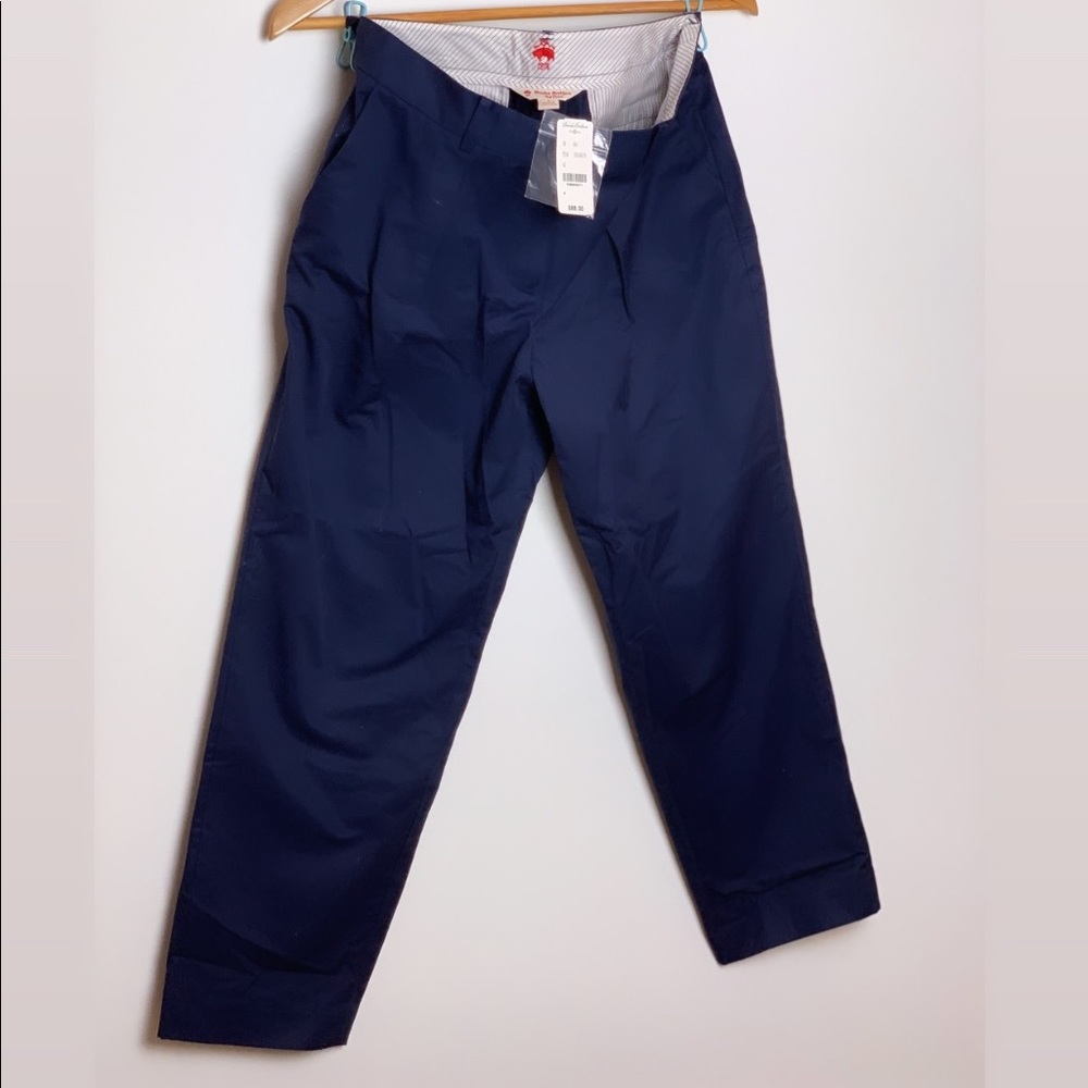 Brooks Brothers Red Fleece Petite Wide Leg Pleated Waist Dress Pants NWT